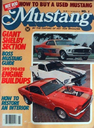 MUSTANG by HOT ROD 1980 #1 - SHELBY COBRAS, MEAN 289